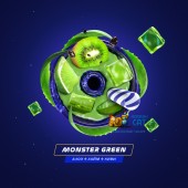 Бестабачная паста Space Smoke Light Mix Monster Green (Алоэ Киви Лайм) 30г
